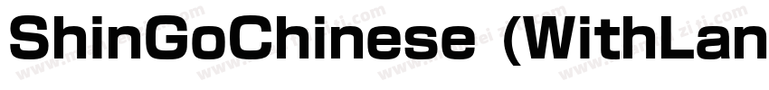 ShinGoChinese (WithLanTing) Bold字体转换